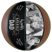 's Werelds grootste pap met zwarte Typografie Basketbal (Verticaal)