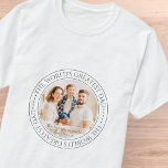 's Werelds grootste pap moderne klassieke foto T-shirt<br><div class="desc">Dit eenvoudige en klassieke ontwerp is samengesteld uit serif typografie en voegt een douanefoto toe. 'De grootste vader ter wereld' cirkelt de foto van je vader,  vader,  vader,  enz.</div>