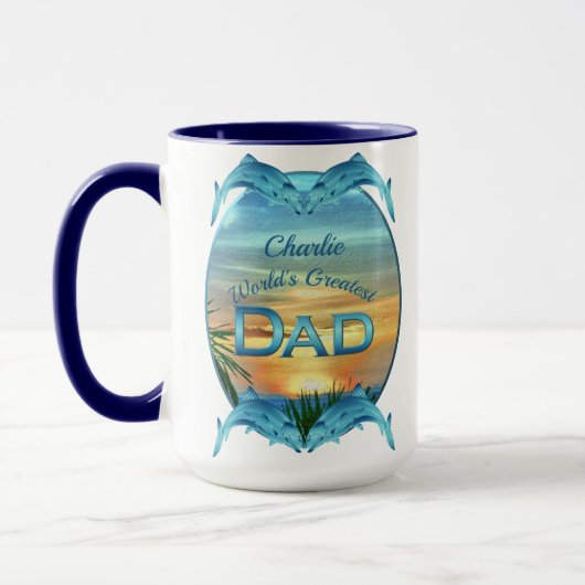 's Werelds grootste pap Sunset 1557 Mok (Links)