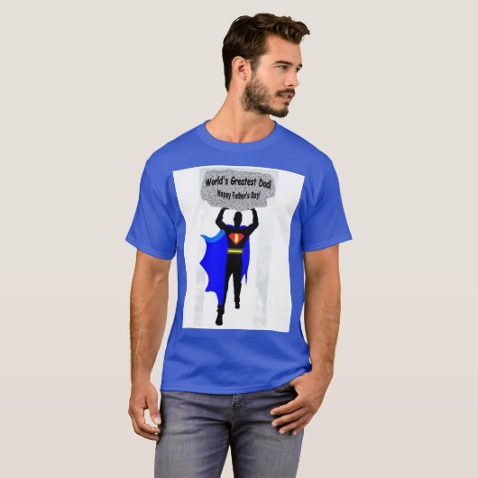 's Werelds Grootste Pap super pap dragen bouder T-shirt (Voorkant volledig)