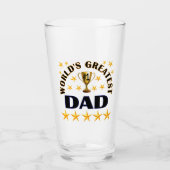 's Werelds grootste pap Trophy Stars Beer Pint Glas (Voorkant)