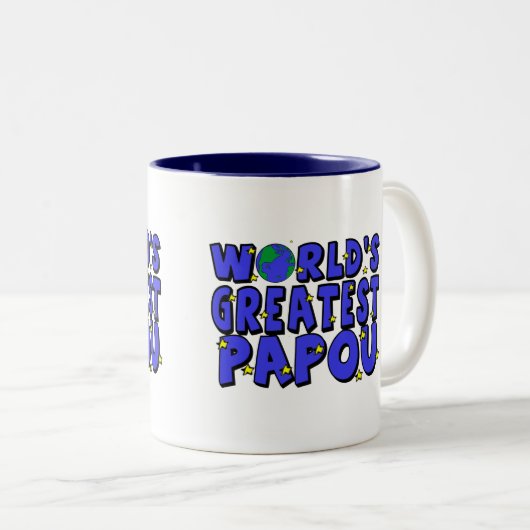 's Werelds grootste pap Tweekleurige Koffiemok (Voorkant rechts)