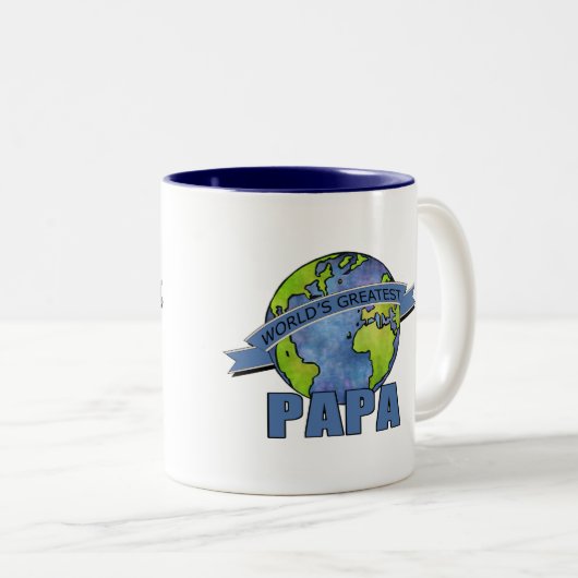 's Werelds grootste pap Tweekleurige Koffiemok (Voorkant rechts)