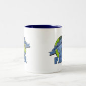 's Werelds grootste pap Tweekleurige Koffiemok (Center)