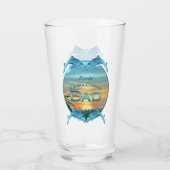 's Werelds grootste pap, zonsondergang 1557 bier Glas (Achterkant)