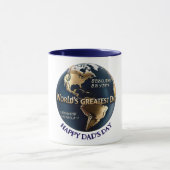 'S Werelds Grootste Papa Aangepast Voor Papa'S Dag Mok (Midden)