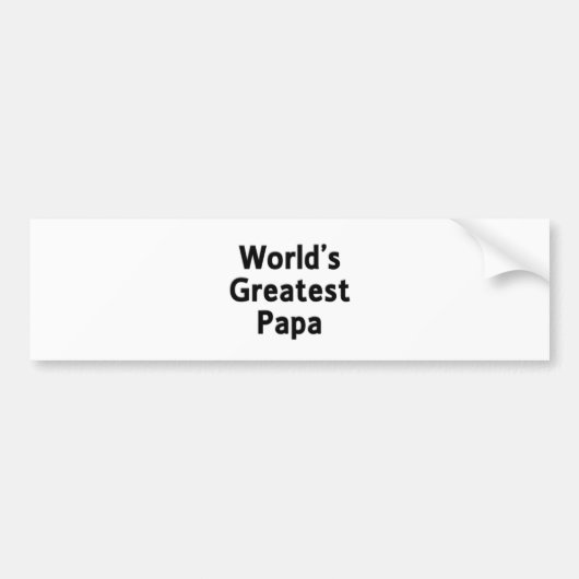 's Werelds grootste papa-Bumpersticker Bumpersticker (Voorkant)