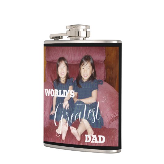 's Werelds grootste papa fotofles Heupfles (Links)