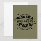 's Werelds grootste Papa Happy Vaderdag Gift Kaart (Voorkant / Achterkant)