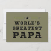's Werelds grootste Papa Happy Vaderdag Gift T-SH Kaart (Voorkant)