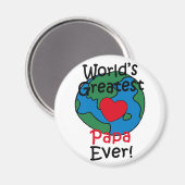 's Werelds grootste papa-hart Magneet (Voorkant / Achterkant)