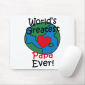 's Werelds grootste papa-hart Muismat (Met muis)