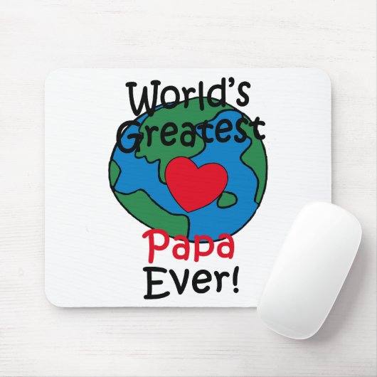 's Werelds grootste papa-hart Muismat (Met muis)