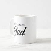 's Werelds Grootste Papa - Nr. 1, Vaderdag cadeau Koffiemok (Voorkant links)