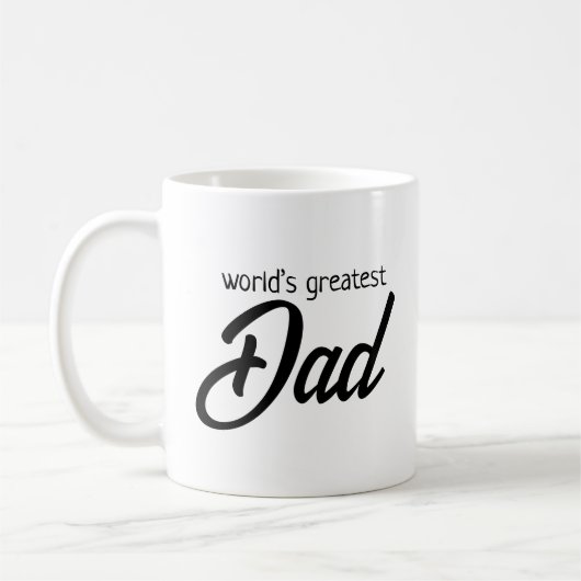 's Werelds Grootste Papa - Nr. 1, Vaderdag cadeau Koffiemok (Links)