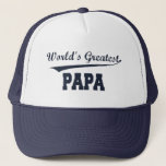 's Werelds grootste papa-pet Trucker Pet<br><div class="desc">Show Papa hoeveel je van hem houdt met 'n pet van 's werelds grootste papa. Ook beschikbaar op elk stijlvol shirt of sweatshirt.</div>