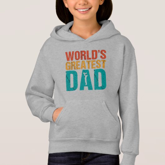 'S Werelds Grootste Papa Retro Grunge Ontwerp (Voorkant)