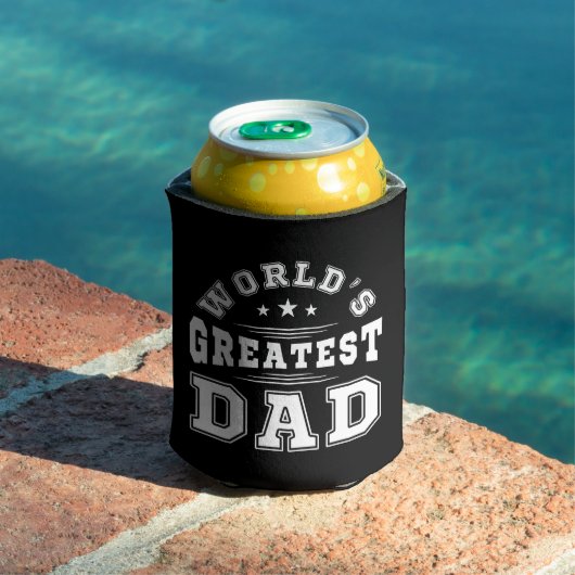 's Werelds grootste papa typografie Vaderdag Gift Blikjeskoeler (Insitu Zwembad)