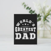 's Werelds grootste papa typografie Vaderdag Gift Briefkaart (Staand voorkant)