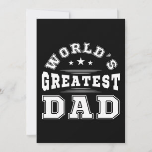 's Werelds grootste papa typografie Vaderdag Gift Kaart
