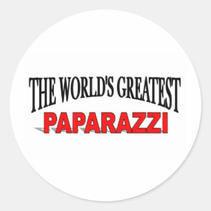 's Werelds grootste paparazzi Ronde Sticker