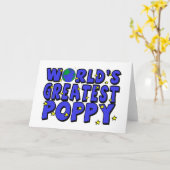 's Werelds grootste papaver Kaart (Gele Bloem)