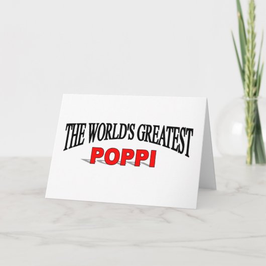 's Werelds grootste papaver Kaart (Voorkant)