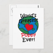 's Werelds grootste papaverhart Briefkaart (Voorkant / Achterkant)