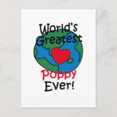 's Werelds grootste papaverhart Briefkaart (Voorkant)