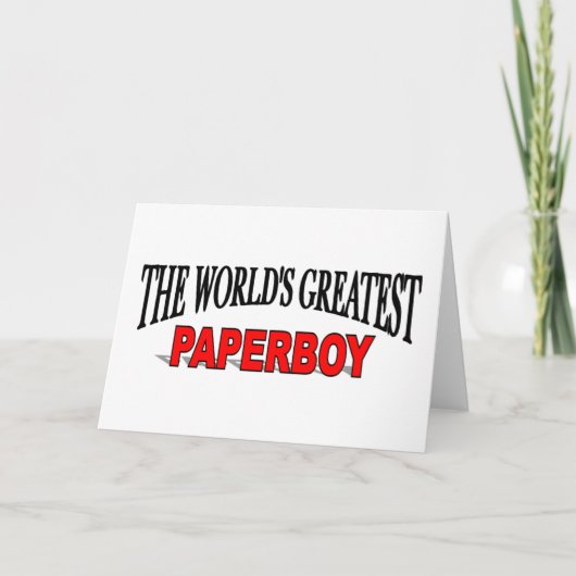 's Werelds grootste paperboy Kaart (Voorkant)