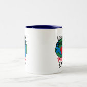 's Werelds grootste Papoea-hart Tweekleurige Koffiemok (Center)