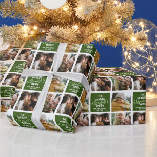 's Werelds grootste pappa fotocollage Cadeaupapier