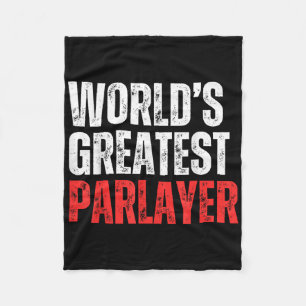 'S Werelds Grootste Parlayer Gambling Gambler Spor Fleece Deken