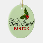 's Werelds grootste pastor Keramisch Ornament (Rechts)