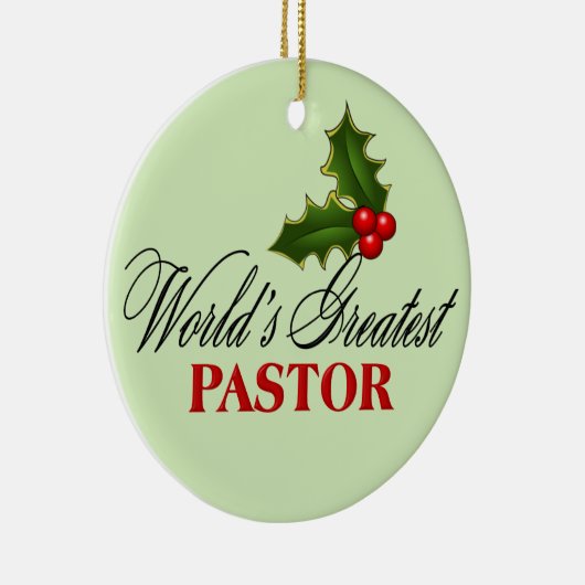 's Werelds grootste pastor Keramisch Ornament (Rechts)