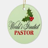 's Werelds grootste pastor Keramisch Ornament (Links)
