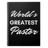 's Werelds grootste pastor Notitieboek (Voorkant)