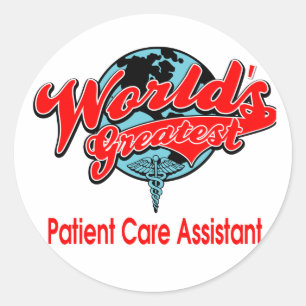 's Werelds grootste patiëntenassistent Ronde Sticker