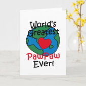 's Werelds grootste Paw-hart Kaart (Gele Bloem)