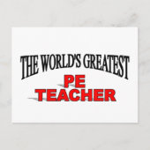 's Werelds grootste PE-leraar Briefkaart (Voorkant)