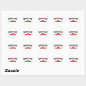 's Werelds grootste PE-leraar Ronde Sticker (Vel)