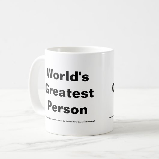 's Werelds grootste persoonlijke Mok (Voorkant links)