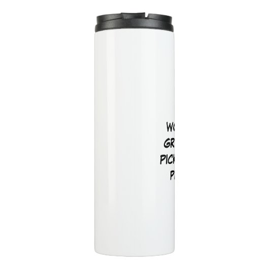 's Werelds grootste Picklebalspeler Thermosbeker (Achterkant)