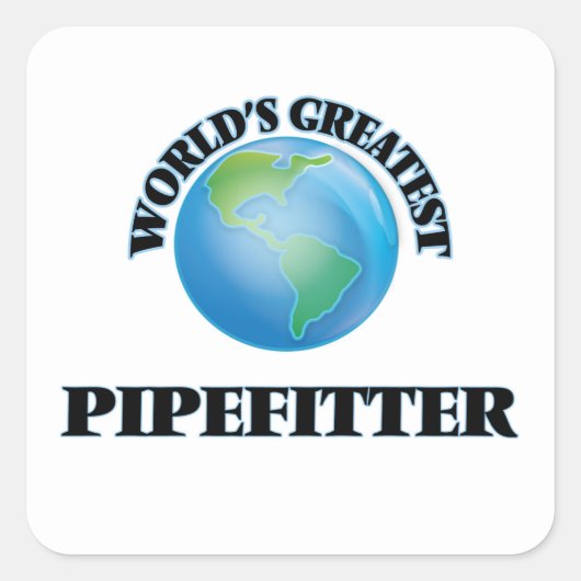 's Werelds grootste pijpleiding Vierkante Sticker (Voorkant)