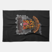 's Werelds grootste pit baas apron Theedoek (Horizontaal)