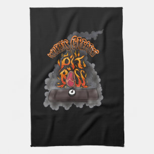 's Werelds grootste pit baas apron Theedoek