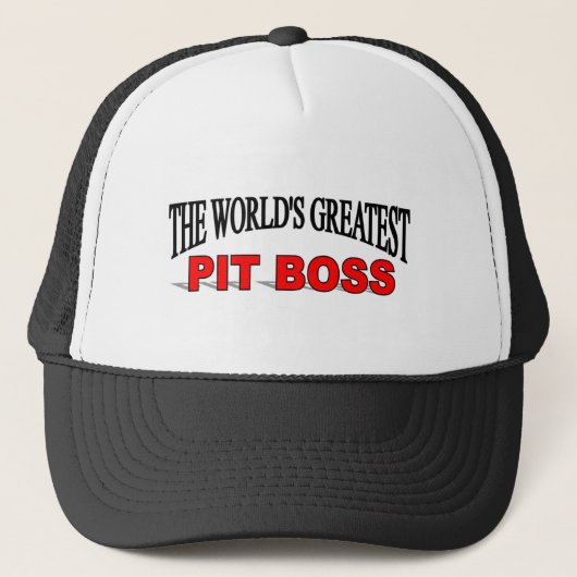 's Werelds grootste pit boss Trucker Pet (Voorkant)