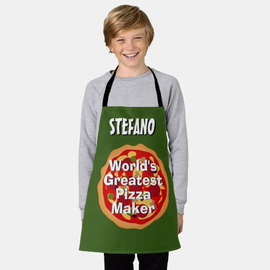 's Werelds grootste Pizza Maker die schort bakken  (Gedragen)