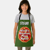 's Werelds grootste Pizza Maker die schort bakken (Insitu)