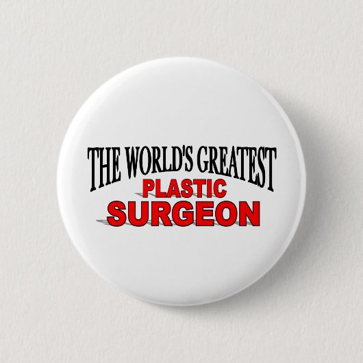 's Werelds grootste plastische chirurg Ronde Button 5,7 Cm (Voorkant)